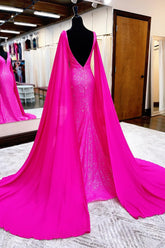 Hot Mermaid Prom Dress With Wateau Train